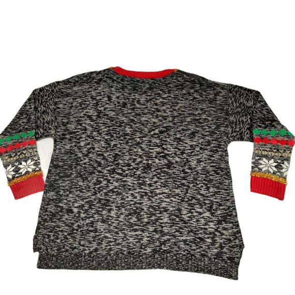 United States Sweaters Holiday Size 1X Cat Ugly Christmas Sweater NWT - Picture 5 of 6